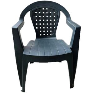 Iperbriko - Sillón de jardín en resina - Apilable, Resistente a la intemperie Iperbriko - Sillón de jardín en resina - Apilable, Resistente a la intemperie