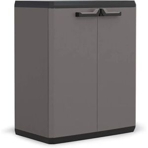 Armoire de rangement gris/noir - 39x68x83cm - Publicité Armoire de rangement gris/noir - 39x68x83cm - Publicité