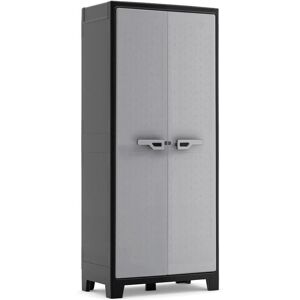 Keter Storage Cabinet with Shelves Black and Grey - 182 cm Storage Organizer Keter Storage Cabinet with Shelves Black and Grey - 182 cm Storage Organizer