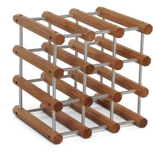 Foppapedretti IlCantiniere Cubo de Vinho - Modular 12 Garrafas Alumínio Nogueira Foppapedretti IlCantiniere Cubo de Vinho - Modular 12 Garrafas Alumínio Nogueira