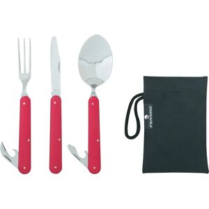 Conjunto de Talheres de Camping FERRINO Unica Vermelho Conjunto de Talheres de Camping FERRINO Unica Vermelho