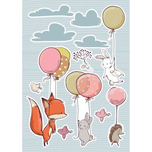 Crearreda - Flying Animals - 47 x 67 cm - Sticker da parete Crearreda - Flying Animals - 47 x 67 cm - Sticker da parete