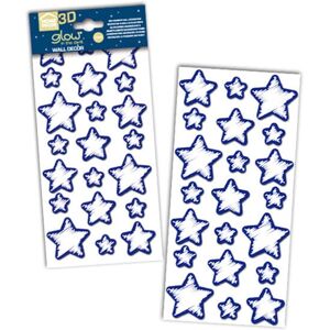 Crearreda Stelle Adesive Decorative - Blu e Bianco Crearreda Stelle Adesive Decorative - Blu e Bianco