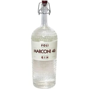 Poli Marconi 46 Gin - Gin Sec Italien - 46% Vol. - 0,7L - Publicité Poli Marconi 46 Gin - Gin Sec Italien - 46% Vol. - 0,7L - Publicité