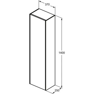 Ideal Standard Conca Halbhochschrank - 1 Tür Weiß Ideal Standard Conca Halbhochschrank - 1 Tür Weiß