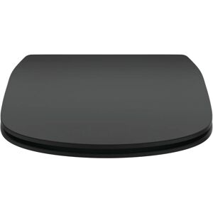 Ideal Standard T3527V3 Tesi Toilet Seat - Slim, Softclose, Black Ideal Standard T3527V3 Tesi Toilet Seat - Slim, Softclose, Black
