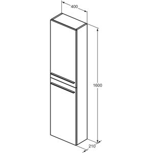 Dulap de perete Ideal Standard T5288NH Greige Dulap de perete Ideal Standard T5288NH Greige