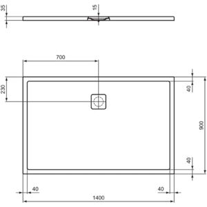 Ideal Standard Flat Evo Bac à Douche T5434FO - Rectangulaire 1400x900mm, Blanc - Publicité Ideal Standard Flat Evo Bac à Douche T5434FO - Rectangulaire 1400x900mm, Blanc - Publicité