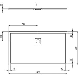 Ideal Standard Ultra Flat Evo Duschwanne - Duschwanne Ideal Standard Ultra Flat Evo Duschwanne - Duschwanne