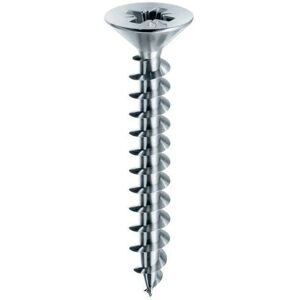 Mustad Weiße Zink Universalschrauben - 2,5x25mm - Panelfix Schrauben Mustad Weiße Zink Universalschrauben - 2,5x25mm - Panelfix Schrauben