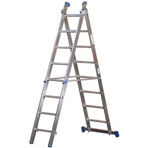 Scala in alluminio Venus di MARCHETTI - 8 gradini, 240/410cm, support/scavo/estensione Scala in alluminio Venus di MARCHETTI - 8 gradini, 240/410cm, support/scavo/estensione