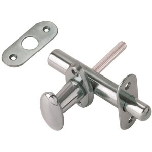 Capaldo Cerradura de latón - 60 mm Cromo satinado - Catenaccio a cremaglaccio Capaldo Cerradura de latón - 60 mm Cromo satinado - Catenaccio a cremaglaccio