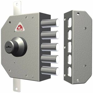 CAPALDO Cerradura de Seguridad - Doble Cilindro, 5 Cerrojos, Entrada 60mm CAPALDO Cerradura de Seguridad - Doble Cilindro, 5 Cerrojos, Entrada 60mm