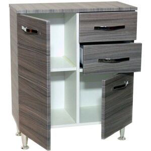 Capaldo Antonella Badezimmer-Unterschrank - 2 Türen 2 Schubladen 66x33x80cm - Badezimmermöbel Capaldo Antonella Badezimmer-Unterschrank - 2 Türen 2 Schubladen 66x33x80cm - Badezimmermöbel