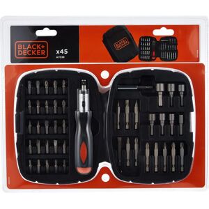 Black & Decker A7039 Coffret Cadeau 45 pièces avec tournevis à cliquet - Publicité Black & Decker A7039 Coffret Cadeau 45 pièces avec tournevis à cliquet - Publicité