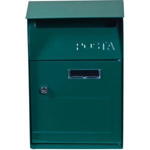 NBRAND - Cassetta postale verde con tetto e serratura - 210x90x325 mm NBRAND - Cassetta postale verde con tetto e serratura - 210x90x325 mm