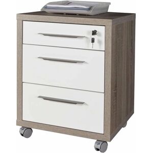 COMPOSAD - Cajonera - 3 cajones - Tartufo/roble blanco - 49x45x63cm COMPOSAD - Cajonera - 3 cajones - Tartufo/roble blanco - 49x45x63cm