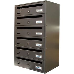 Capaldo - Cassetta postale cubo orizzontale 6 posti ghisa - Casella postale Capaldo - Cassetta postale cubo orizzontale 6 posti ghisa - Casella postale