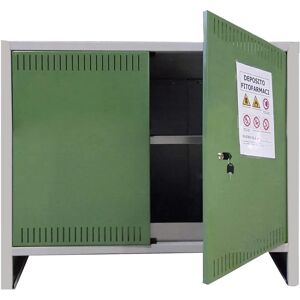 Armadio in lamiera zincata Capaldo - 100x40x80cm per fitofarmaci Armadio in lamiera zincata Capaldo - 100x40x80cm per fitofarmaci