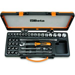 Beta 910A/C29 Socket Set - 17 Sockets, 12 Drivers, 5 Accessories Beta 910A/C29 Socket Set - 17 Sockets, 12 Drivers, 5 Accessories