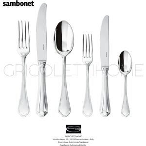 Sambonet Modèle 52556-81 Ensemble de Couverts en Acier Inoxydable - 24 Pièces - Publicité Sambonet Modèle 52556-81 Ensemble de Couverts en Acier Inoxydable - 24 Pièces - Publicité