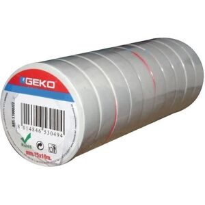 Ruban isolant Geko - 15mm x 10m - Ignifuge - Publicité Ruban isolant Geko - 15mm x 10m - Ignifuge - Publicité
