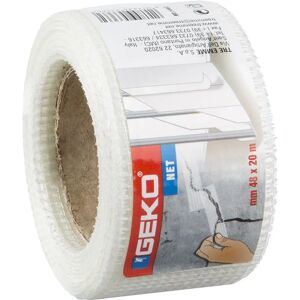 Ruban adhésif Geko blanc - Remplisseur de fissures pour plaques de plâtre - 48mm x 20m - Publicité Ruban adhésif Geko blanc - Remplisseur de fissures pour plaques de plâtre - 48mm x 20m - Publicité