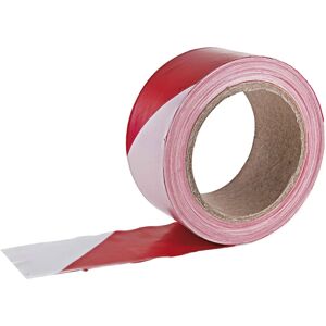 Ruban de sécurité Geko - 50mm x 100m - Rouge/Blanc - PVC durable - Publicité Ruban de sécurité Geko - 50mm x 100m - Rouge/Blanc - PVC durable - Publicité