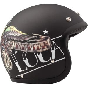 DMD Vida Loca Helm - Fiberglas-Schale Abnehmbares Futter ECE DMD Vida Loca Helm - Fiberglas-Schale Abnehmbares Futter ECE