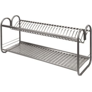 Salone SRL Estante para platos de acero inoxidable - Soportes laterales 70cm Salone SRL Estante para platos de acero inoxidable - Soportes laterales 70cm