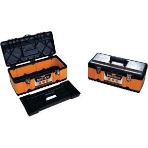 Boîte à outils BRIXO - Métal avec plateau amovible - 55x29x22 cm - Publicité Boîte à outils BRIXO - Métal avec plateau amovible - 55x29x22 cm - Publicité