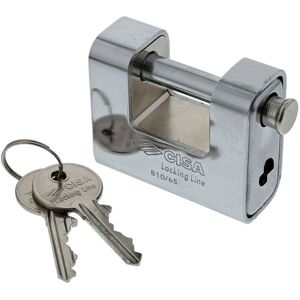CISA Brass Padlock - 65mm Steel Shackle - Weather Resistant - Monobloc Body - 2 Keys CISA Brass Padlock - 65mm Steel Shackle - Weather Resistant - Monobloc Body - 2 Keys