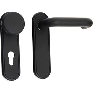 Ensemble de poignées pour porte coupe-feu - Noir - 72 mm - Publicité Ensemble de poignées pour porte coupe-feu - Noir - 72 mm - Publicité