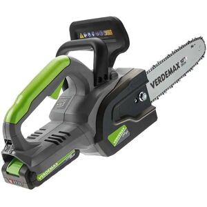 Scie à chaîne Verdemax SE20 - 20V 2Ah, barre 25cm - Publicité Scie à chaîne Verdemax SE20 - 20V 2Ah, barre 25cm - Publicité