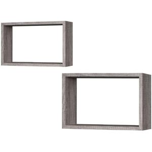 Mensole da Parete Grigie General Trade Set 2 pezzi - Mensole da parete Mensole da Parete Grigie General Trade Set 2 pezzi - Mensole da parete