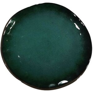 GTR - Green Porcelain Plate 26cm - 26cm - Porcelain - Plate GTR - Green Porcelain Plate 26cm - 26cm - Porcelain - Plate