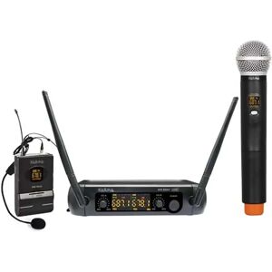 Sistema microfono wireless Karma Doppio - UHF doppio microfono Sistema microfono wireless Karma Doppio - UHF doppio microfono