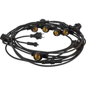 FANTON 62989 Lichterkette - 10m, 10 Lampen, Erweiterbar, Schwarz FANTON 62989 Lichterkette - 10m, 10 Lampen, Erweiterbar, Schwarz