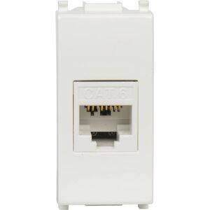 FANTON 23713-27 RJ-45 Wit Wandcontactdoos - Socket Outlet FANTON 23713-27 RJ-45 Wit Wandcontactdoos - Socket Outlet
