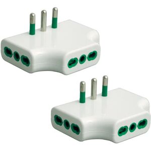 FANTON S.P.A. Fanton 82220-B2 - Set di 2 adattatori tripli - Adattatore di alimentazione FANTON S.P.A. Fanton 82220-B2 - Set di 2 adattatori tripli - Adattatore di alimentazione
