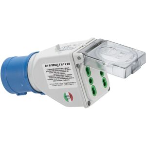 FANTON Industrieadapter - IP44, 2 Bypass-Steckdosen, CEE 73101 FANTON Industrieadapter - IP44, 2 Bypass-Steckdosen, CEE 73101