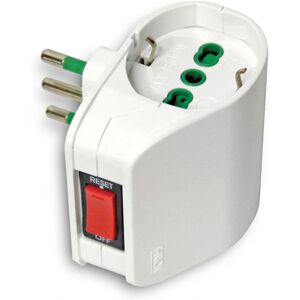 FANTON 87310 Stekkeradapter - Type L, Type F, Overbelastingsschakelaar FANTON 87310 Stekkeradapter - Type L, Type F, Overbelastingsschakelaar