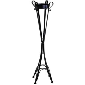 Cenicero de pie negro de metal para exteriores Vacchetti - 34x34x116 cm Cenicero de pie negro de metal para exteriores Vacchetti - 34x34x116 cm