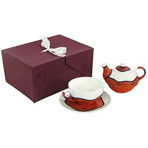 VACCHETTI - Teapot with Cup in Orange Bamboo - Tea Set VACCHETTI - Teapot with Cup in Orange Bamboo - Tea Set