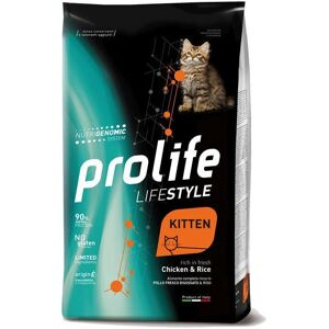Prolife Cibo Gatto Gattino Pollo Riso - 1,5kg - Cibo Completo Prolife Cibo Gatto Gattino Pollo Riso - 1,5kg - Cibo Completo