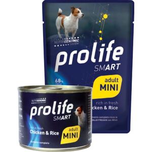 Cibo per cani Prolife Smart Pollo e Riso - Piccolo Adulti 100g Cibo per cani Prolife Smart Pollo e Riso - Piccolo Adulti 100g