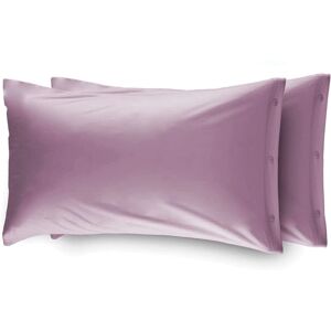 BIANCHERIAWEB Lila Par de fundas de Almohada de Algodón - Juego de Ropa de Cama BIANCHERIAWEB Lila Par de fundas de Almohada de Algodón - Juego de Ropa de Cama
