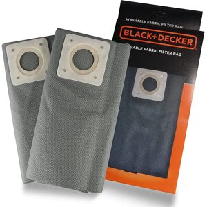 Black & Decker - Waschbare Stofffilterbeutel für 30 L Staubsauger - 2 Stück Black & Decker - Waschbare Stofffilterbeutel für 30 L Staubsauger - 2 Stück