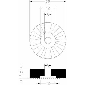 Stilla Kraanzetting Slijpgereedschap - 28mm Diameter Stilla Kraanzetting Slijpgereedschap - 28mm Diameter