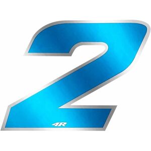 Unknown - Motorcycle Plate - Chrome Blauw - Raceplaat Unknown - Motorcycle Plate - Chrome Blauw - Raceplaat